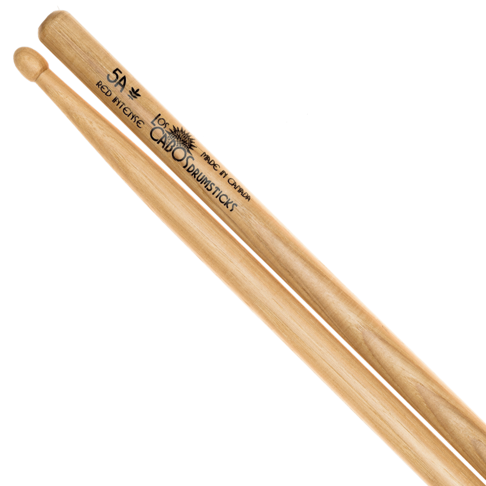 Los Cabos Red Hickory Drumsticks - Wood Tip