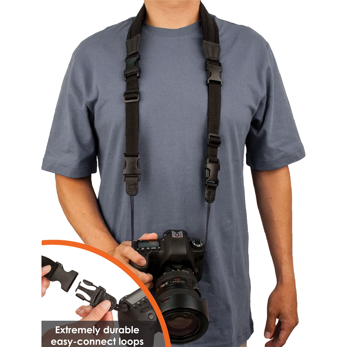 PROTEC Neoprene Camera "Less-Stress" Neck Strap