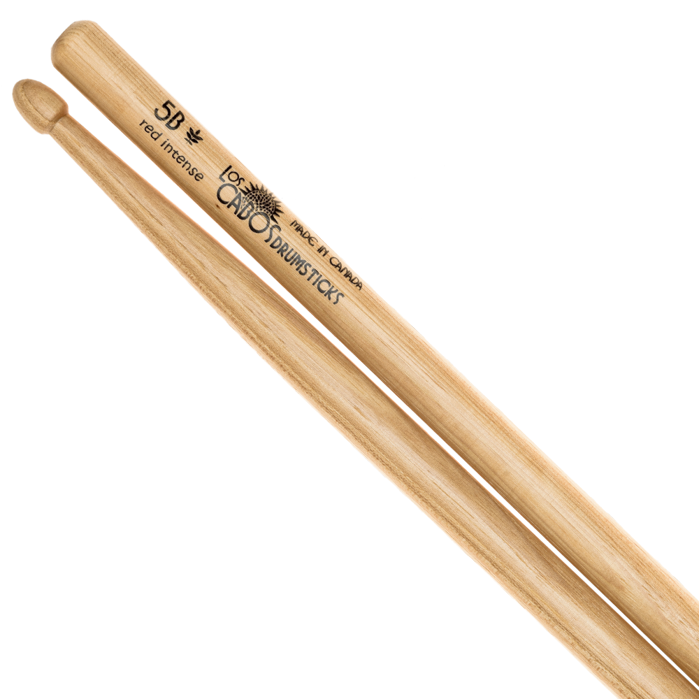 Los Cabos Red Hickory Drumsticks - Wood Tip