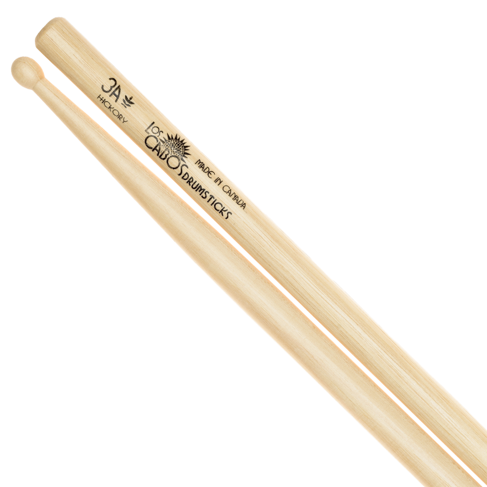 Los Cabos White Hickory Drumsticks - Wood Tip