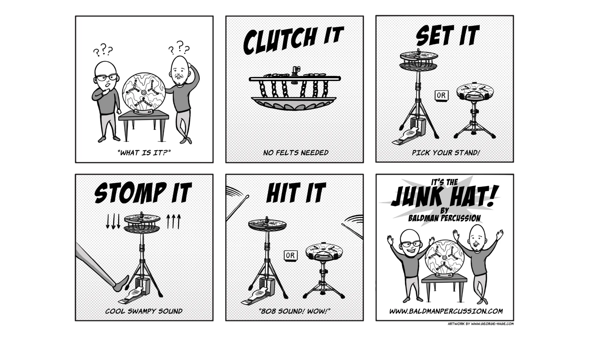 Junk Hat by BaldMan Percussion